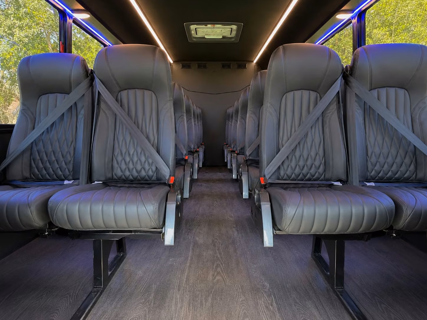 18 passenger minibus interior
