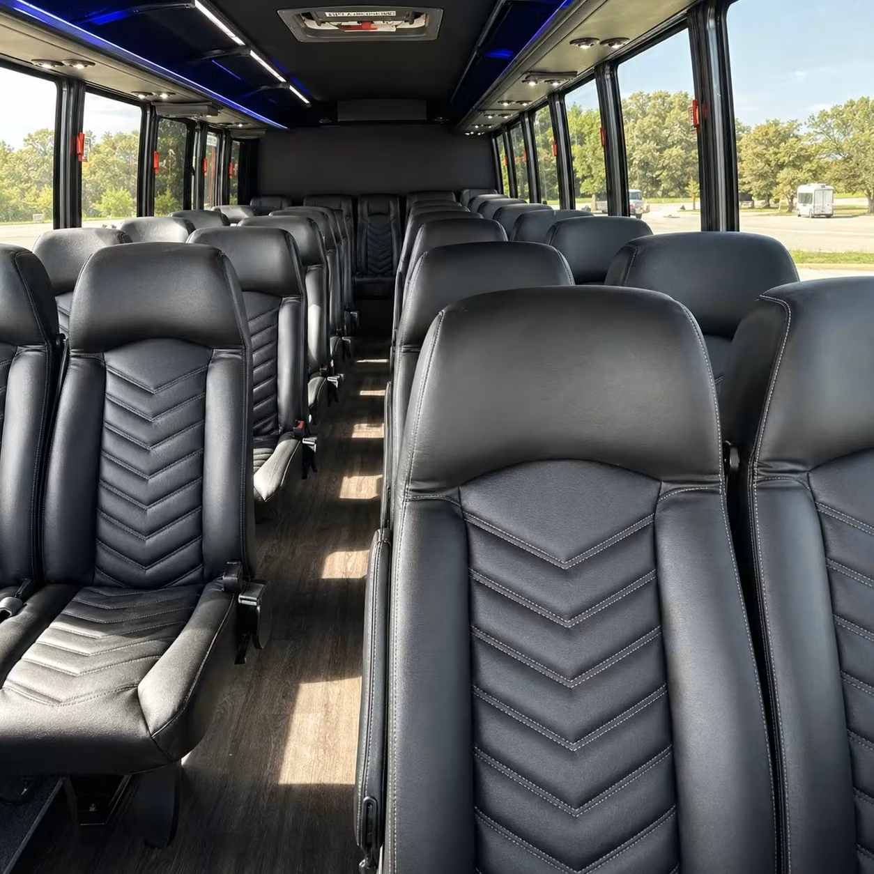 28 passenger minibus inside