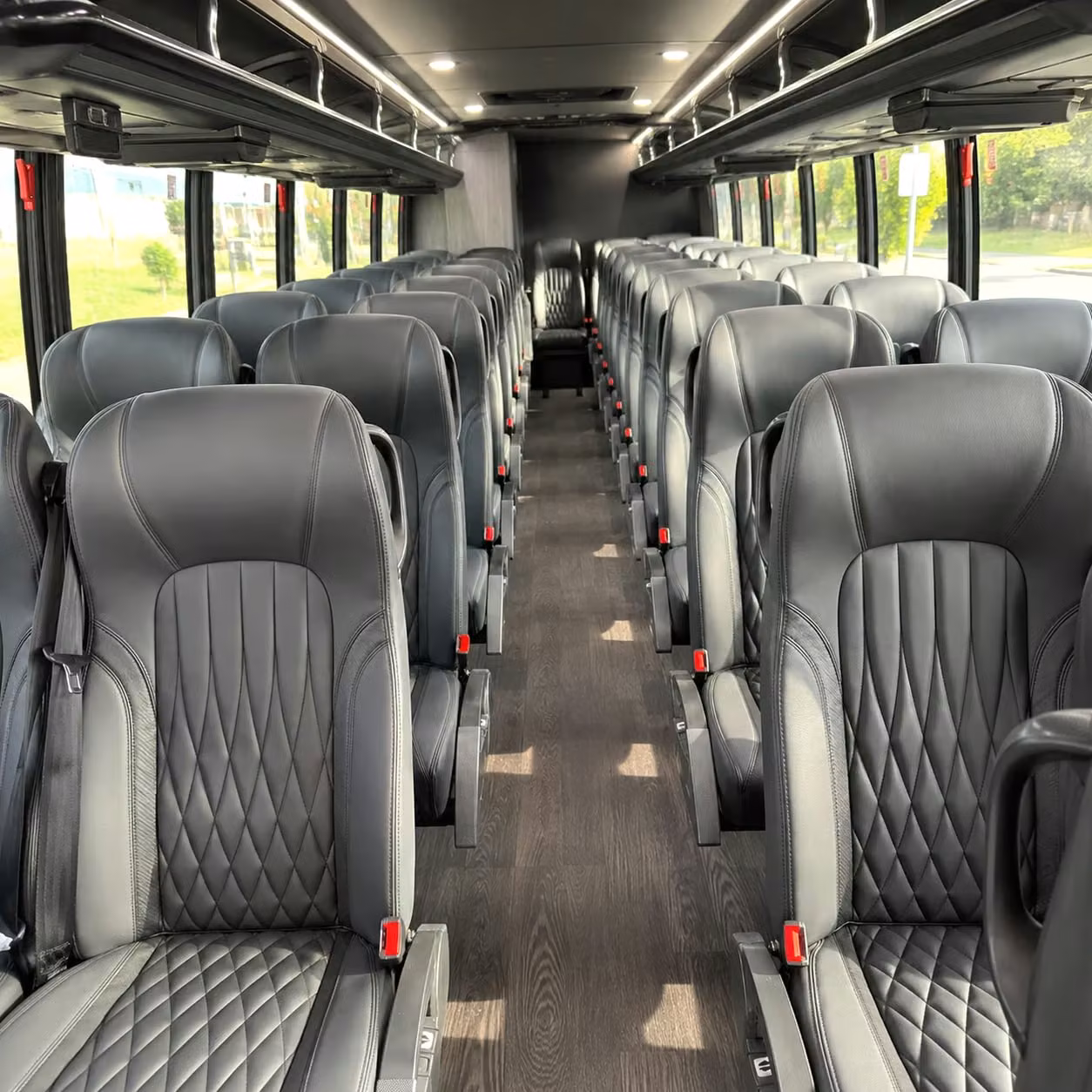 28 passenger minibus interior